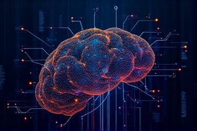 Abstract depiction of machine learning algorithms.